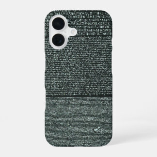 Coque iPhone 16 Rosetta Stone hiéroglyphes égyptiens anciens