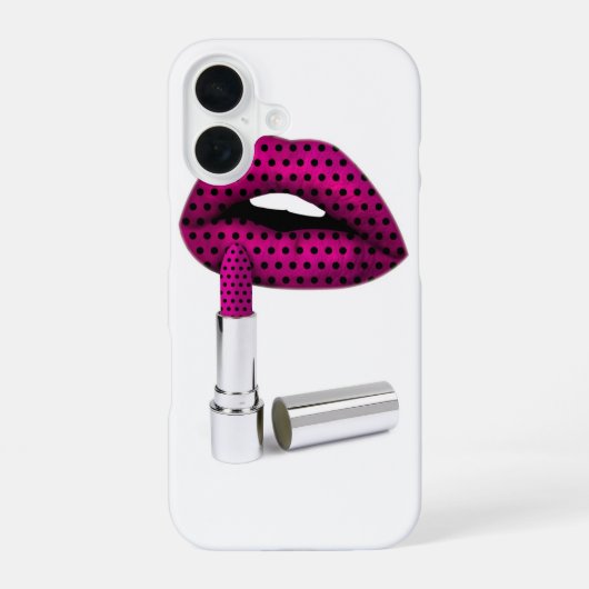 Coque iPhone 16 Rouge à lèvres, iphone, étui 16 🤳 (Verso)