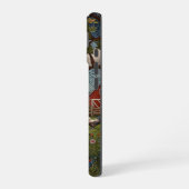 Coque iPhone 16 Routes de campagne de café de vaches (Côté gauche)