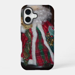 Coque iPhone 16 Royal Plaid Hohoho Père Noël Joyeux Noël