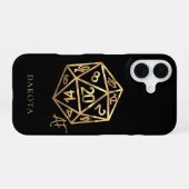 Coque iPhone 16 RPG Crit AF | Table de jeu de rôle fantasy PnP Gam (Verso Horizontal)