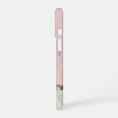 Coque iPhone 16 Ruban rose avec rose (Côté gauche)