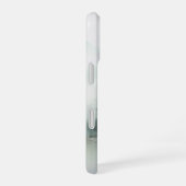 Coque iPhone 16 Rustic Mountain Lake Nature-Inspired with Monogram (Côté droit)