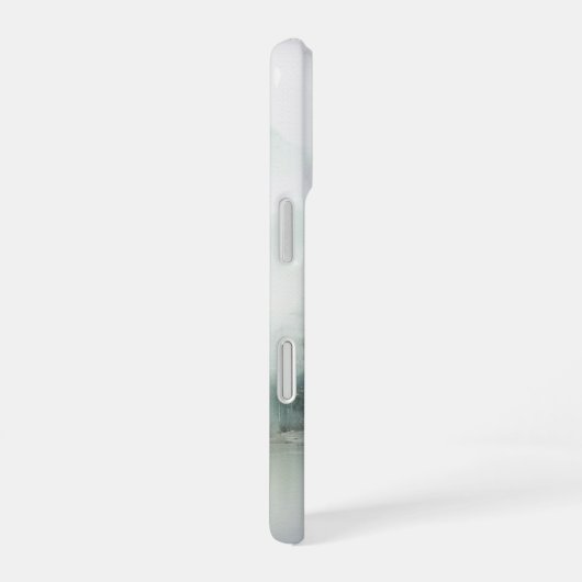 Coque iPhone 16 Rustic Mountain Lake Nature-Inspired with Monogram (Côté droit)