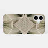 Coque iPhone 16 Sablier abstrait Art Déco Frolic (Verso Horizontal)