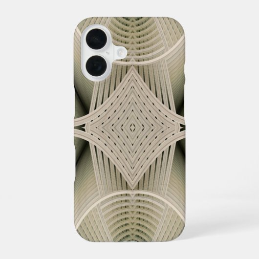 Coque iPhone 16 Sablier abstrait Art Déco Frolic (Verso)