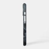 Coque iPhone 16 Sablier Éternel : Le Chat Noir du Temps (Côté gauche)