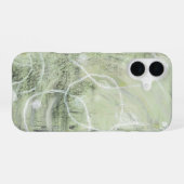 Coque iPhone 16 Sage Green Ivory Abstract Design (Verso Horizontal)