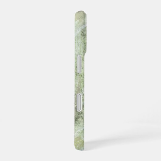 Coque iPhone 16 Sage Green Ivory Abstract Design (Côté droit)