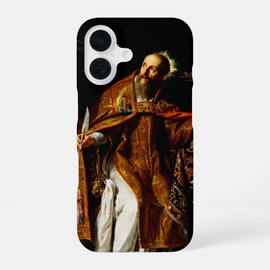 Coque iPhone 16 Saint Augustin d'Hippone (Verso)