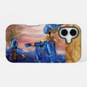 COQUE iPhone 16 SAINT GEORGE ET ALIEN DRAGON (Verso Horizontal)