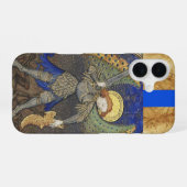 Coque iPhone 16 Saint Michel Archange avec Diable (Verso Horizontal)