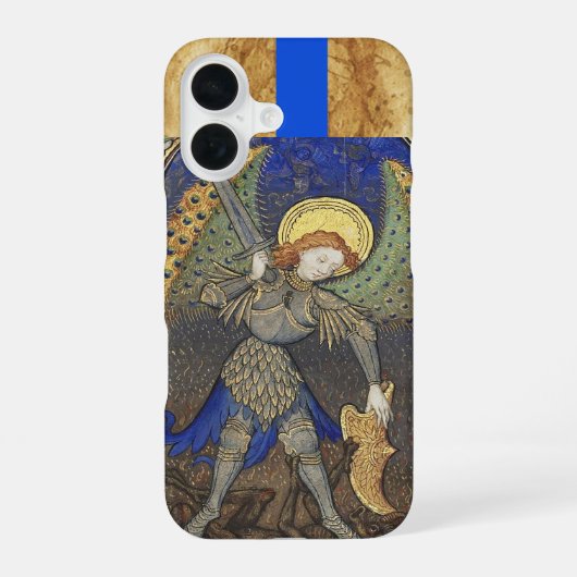 Coque iPhone 16 Saint Michel Archange avec Diable (Verso)