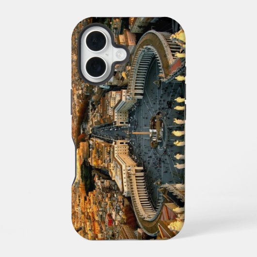 Coque iPhone 16 Saint Pierre du Vatican Carré (Verso)