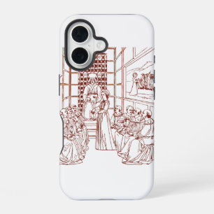 Coque iPhone 16 Sainte Catherine disputant avec les érudits par Ma