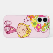 Coque iPhone 16 Sally pense aux fleurs (Verso Horizontal)
