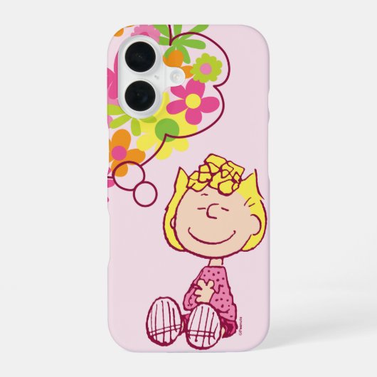 Coque iPhone 16 Sally pense aux fleurs (Verso)