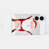 Coque iPhone 16 Salutation du Père Noël (Verso Horizontal)