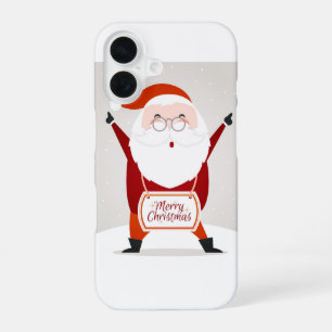 Coque iPhone 16 Salutation du Père Noël
