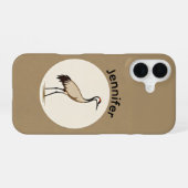 Coque iPhone 16 Sandhill Crane Logo (Verso Horizontal)
