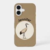 Coque iPhone 16 Sandhill Crane Logo (Verso)