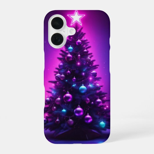Coque iPhone 16 sapin de Noël (Verso)