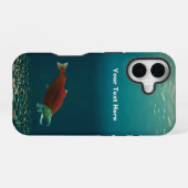 Coque iPhone 16 Saumon Rouge (Verso Horizontal)