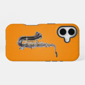 Coque iPhone 16 Saxophone (Verso Horizontal)