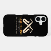 Coque iPhone 16 Saxophone - Définition de Saxophone (Verso Horizontal)