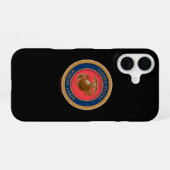 Coque iPhone 16 Sceau du Corps des Marines (Verso Horizontal)