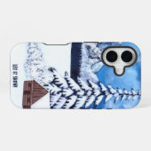 Coque iPhone 16 Scène hivernale (Verso Horizontal)