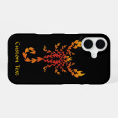Coque iPhone 16 Scorpion des Flammes (Verso Horizontal)