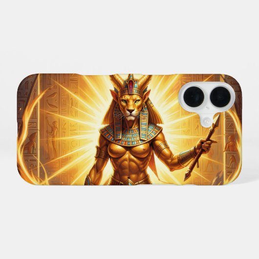 Coque iPhone 16 Sekhmet – Lion-Headed War Goddess´4 (Verso Horizontal)