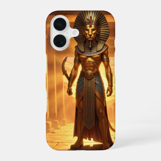 Coque iPhone 16 Sekhmet – Löwenköpfige Kriegsgöttin´2 (Verso)