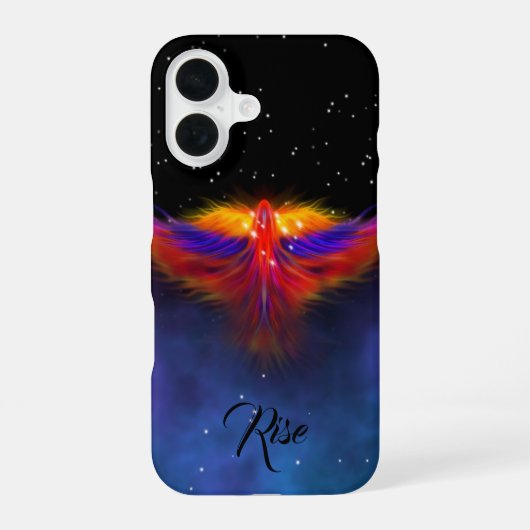 Coque iPhone 16 S'élever comme un phénix dans l'espace (Verso)
