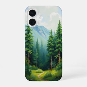 Coque iPhone 16 Sentier forestier : une échappée sereine