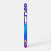 Coque iPhone 16 Sentiment d'été, Arc-en-ciel 3D abstrait (Côté gauche)