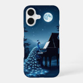 Coque iPhone 16 Sérénade nocturne : Peacock (Verso)