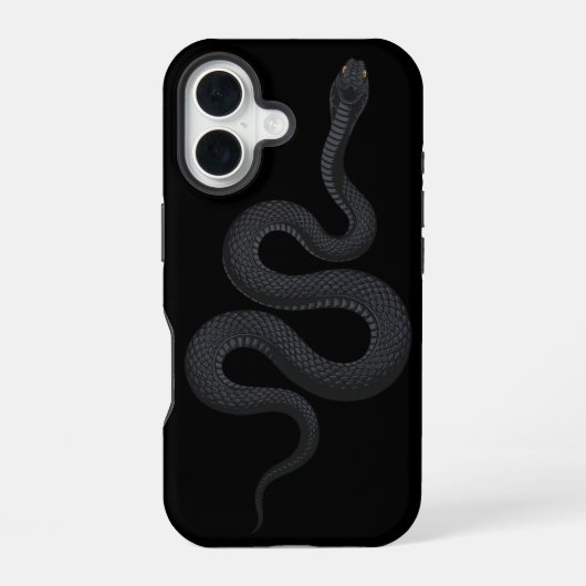 Coque iPhone 16 Serpent de l'ombre - L'élégance de Venom (Verso)