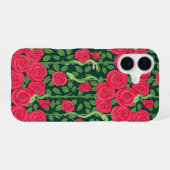 Coque iPhone 16 serpents & roses (Verso Horizontal)