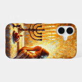 Coque iPhone 16 Shabbat shalom (Verso Horizontal)