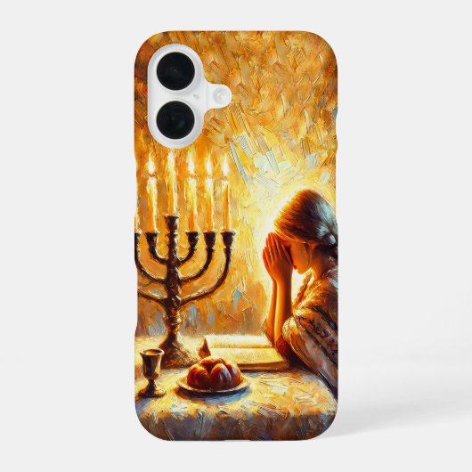 Coque iPhone 16 Shabbat shalom (Verso)
