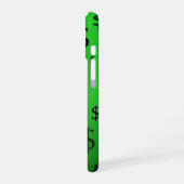Coque iPhone 16 Signe dollar vert (Côté gauche)
