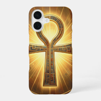 Coque iPhone 16 Signification du symbole de l'Ankh – Clé de la vie