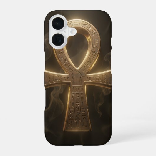 Coque iPhone 16 Signification du symbole de l'Ankh - Clé de la vie (Verso)