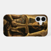 Coque iPhone 16 Signification du symbole de l'Ankh – Clé de la vie (Verso Horizontal)