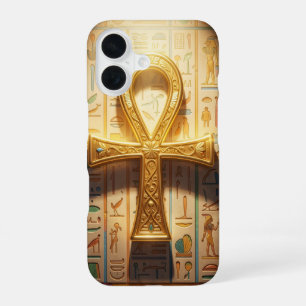 Coque iPhone 16 Signification du symbole de l'Ankh – clé de la vie
