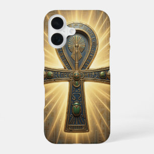 Coque iPhone 16 Signification du symbole de l'Ankh – clé de la vie