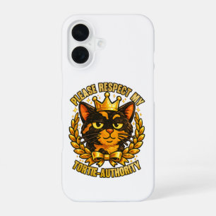 Coque iPhone 16 S'il vous plaît Respectez Mon Autorité De Tortue D
