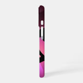 Coque iPhone 16 Silhouette de danseuse de ballet rose (Côté gauche)
